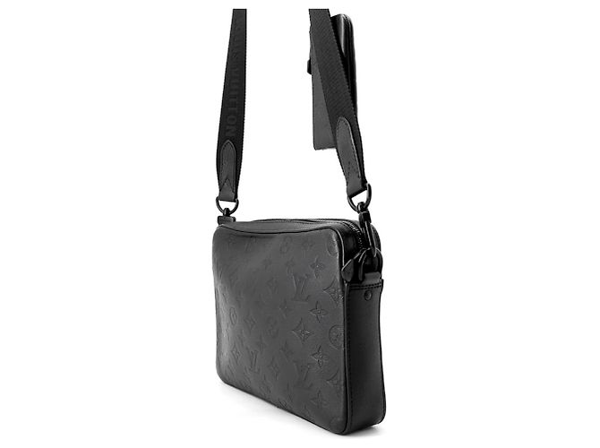 Sac à épaule Trio Monogram Shadow Louis Vuitton Noir - vue 2