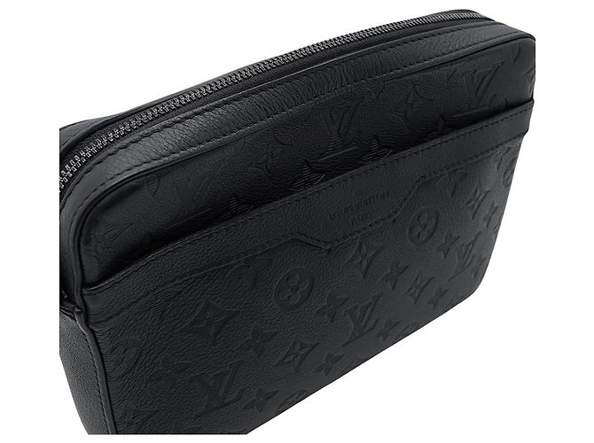 Sac à épaule Trio Monogram Shadow Louis Vuitton Noir - vue 6