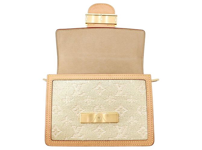 Borsa Louis Vuitton Monogram Jacquard Dauphine MINI Marrone - vista 6