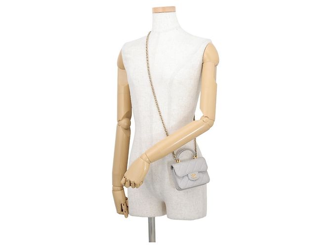 Chanel Matelassé Mini Schultertasche Braun - Ansicht 4