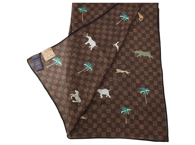 Stola Louis Vuitton LV x The Darjeeling Limited Edition Marrone scuro - vista 2