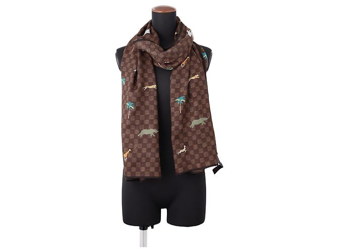 Stola Louis Vuitton LV x The Darjeeling Limited Edition Marrone scuro - vista 3