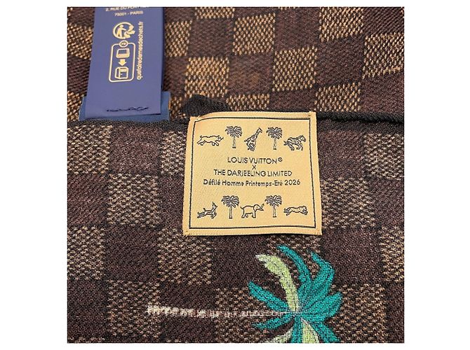 Stola Louis Vuitton LV x The Darjeeling Limited Edition Marrone scuro - vista 6