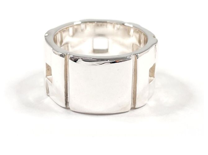 Gucci Modernist Silver Band Ring Silvery - view 2