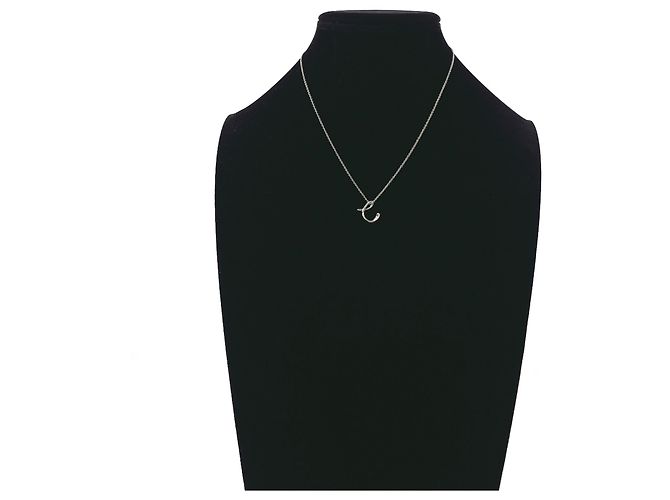 Autre Marque Collana Elsa Peretti Lettera C dell'alfabeto Tiffany Argento - vista 6