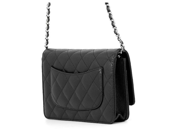 Timeless Portafoglio con catena Chanel Classic Matelassé Nero - vista 2