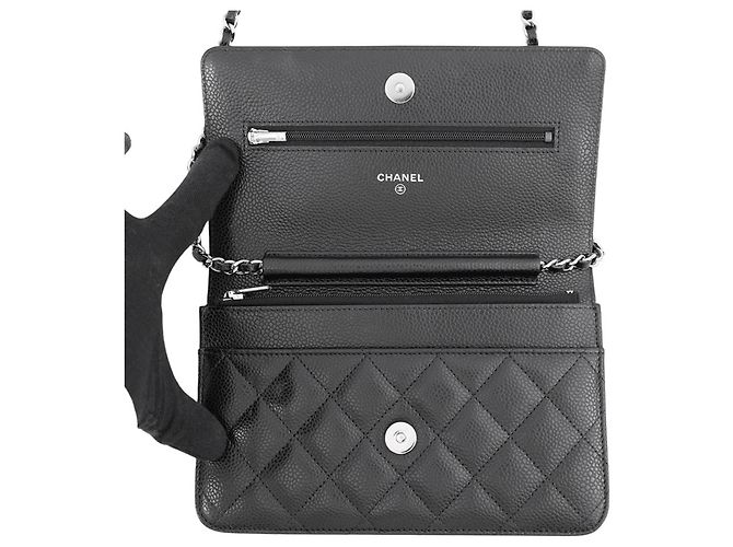 Timeless Portafoglio con catena Chanel Classic Matelassé Nero - vista 5