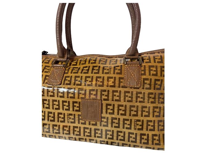 Borsa Fendi Zucca Speedy Marrone - vista 2