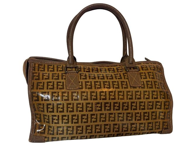 Borsa Fendi Zucca Speedy Marrone - vista 3