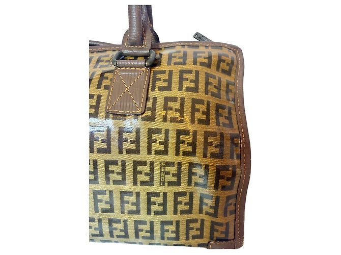 Borsa Fendi Zucca Speedy Marrone - vista 4