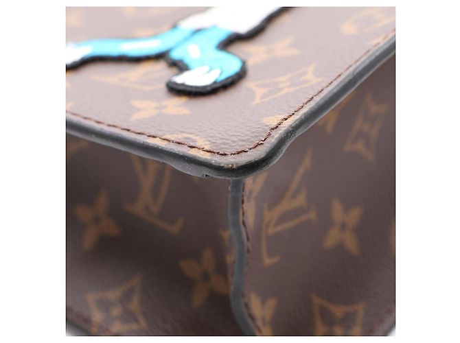 Louis Vuitton Sac Plat LV Friend Virgil Abloh 2-Way Tote Bag Marrone Nero Multicolore - vista 9
