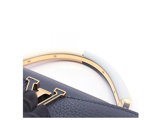 Louis Vuitton Capucines BB 2-Way Handtasche Mehrfarben Marineblau - Ansicht 6