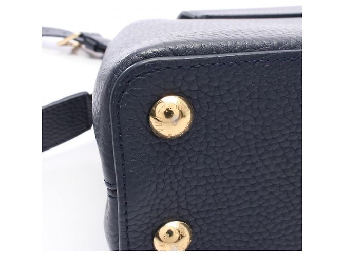 Louis Vuitton Capucines BB 2-Way Handtasche Mehrfarben Marineblau - Ansicht 7