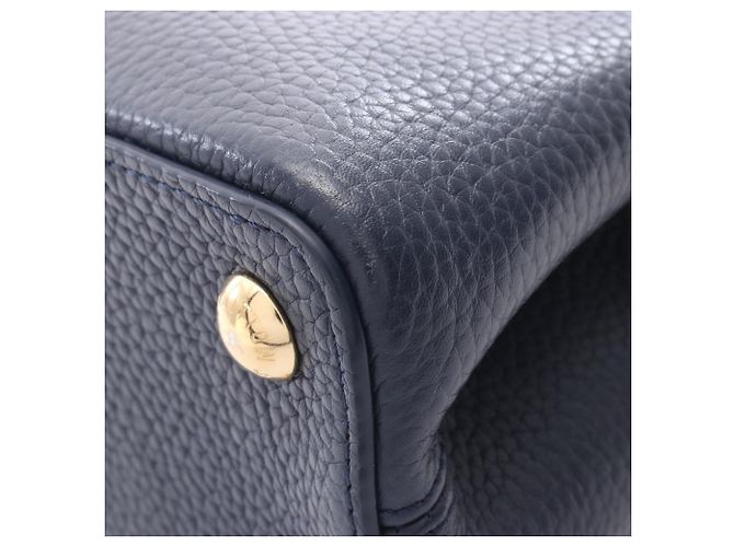 Louis Vuitton Capucines BB 2-Way Handtasche Mehrfarben Marineblau - Ansicht 8
