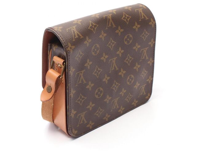 Borsa a tracolla Louis Vuitton Cartouchiere MM Marrone - vista 2
