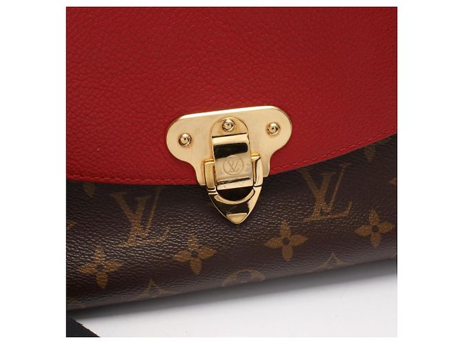 Louis Vuitton Saint Placido Schultertasche Braun Rot Fuschia - Ansicht 6