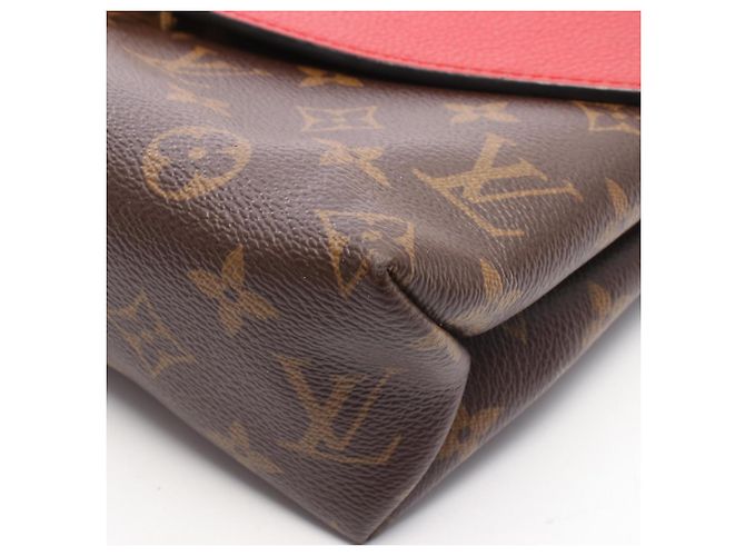 Louis Vuitton Saint Placido Schultertasche Braun Rot Fuschia - Ansicht 7