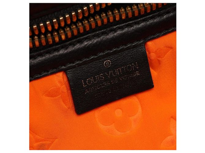 Borsa Tote Louis Vuitton Scuba MM Cruise Line Nero Arancione - vista 4