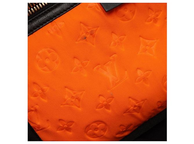 Borsa Tote Louis Vuitton Scuba MM Cruise Line Nero Arancione - vista 7