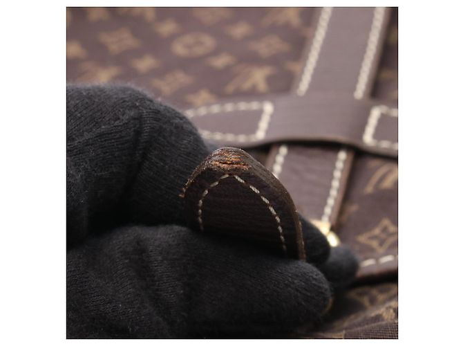 Louis Vuitton Saumur Monogram Mini Lin Ebene Schultertasche Braun - Ansicht 10