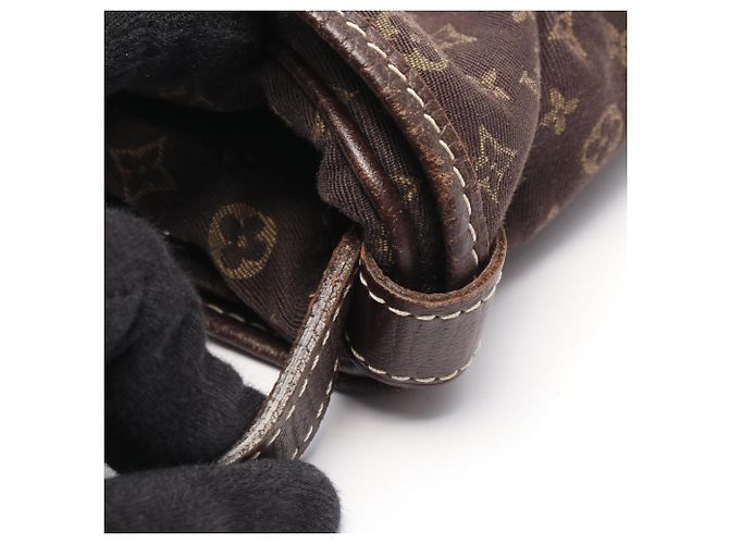 Louis Vuitton Saumur Monogram Mini Lin Ebene Schultertasche Braun - Ansicht 8