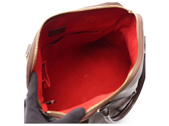Borsa 2-Way Louis Vuitton Trevi GM Damier Ebene Marrone - vista 3