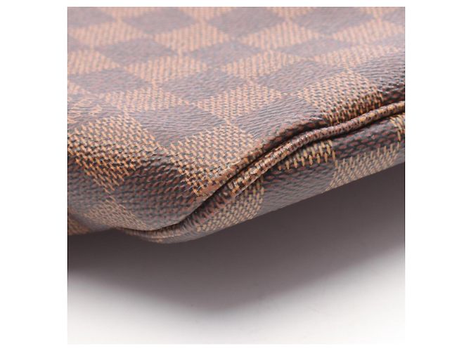 Borsa Tote Louis Vuitton Neverfull MM Damier Ebene Marrone - vista 10