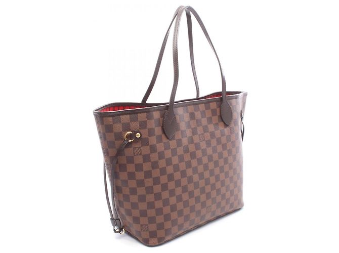 Borsa Tote Louis Vuitton Neverfull MM Damier Ebene Marrone - vista 2