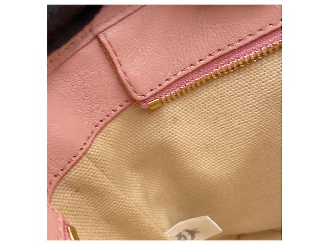 Bolsa de mão em couro rosa MCM - vista 10