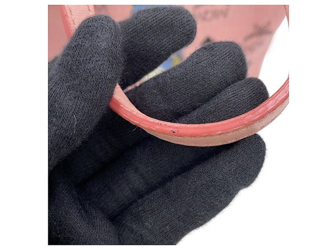 Bolsa de mão em couro rosa MCM - vista 13