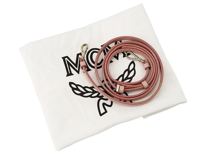 Bolsa de mão em couro rosa MCM - vista 19