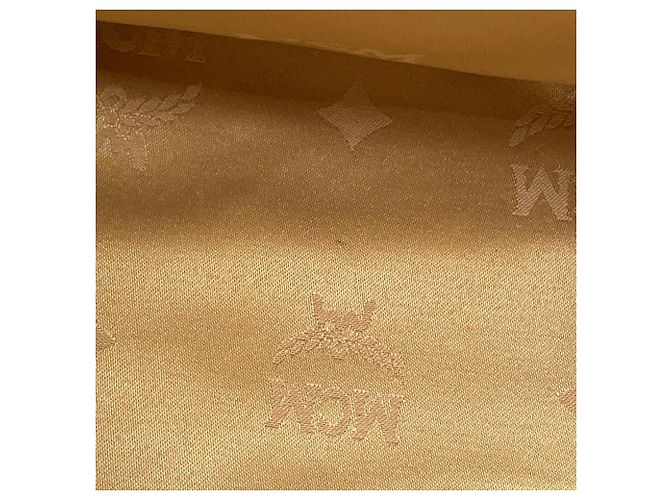 MCM Visetos Leder Tote Bag Beige - Ansicht 10