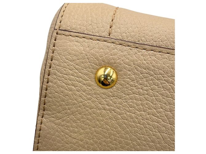 MCM Visetos Leder Tote Bag Beige - Ansicht 14