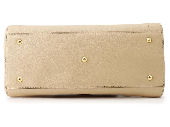 MCM Visetos Leder Tote Bag Beige - Ansicht 3