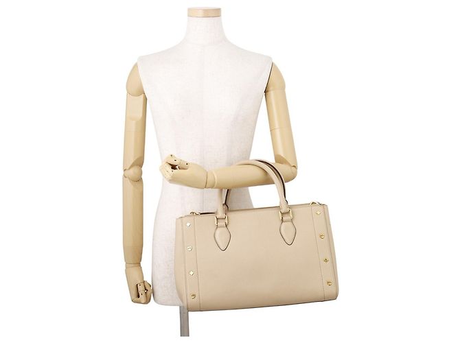 MCM Visetos Leder Tote Bag Beige - Ansicht 5