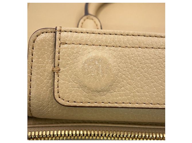 MCM Visetos Leder Tote Bag Beige - Ansicht 9