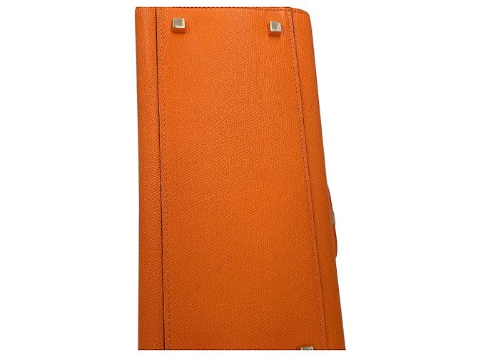 Valextra Iside Medium Lederhandtasche Orange - Ansicht 10