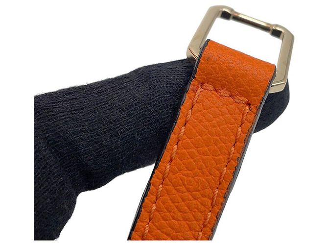 Valextra Iside Medium Lederhandtasche Orange - Ansicht 16