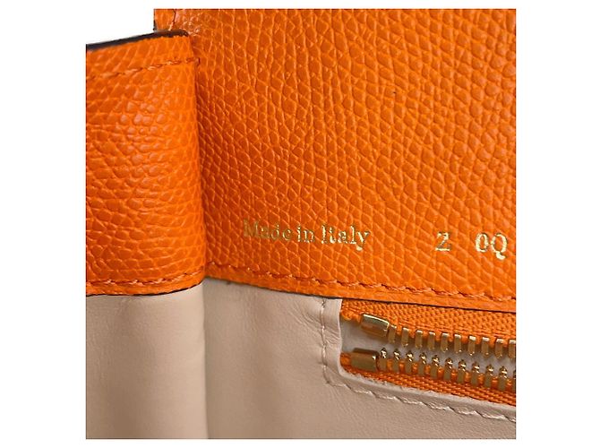 Valextra Iside Medium Lederhandtasche Orange - Ansicht 18