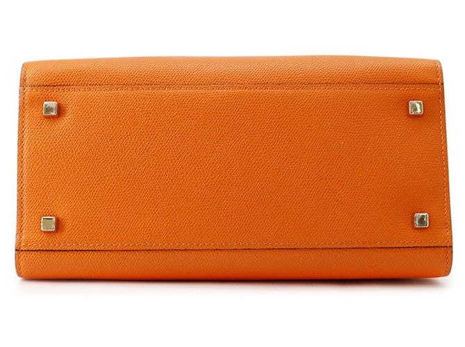 Valextra Iside Medium Lederhandtasche Orange - Ansicht 3