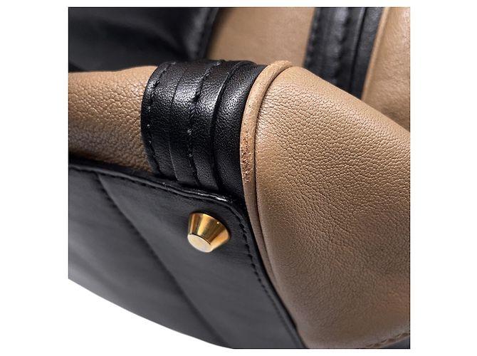 Borsa a mano in pelle Chloé Chloe Alice Marrone Nero - vista 10