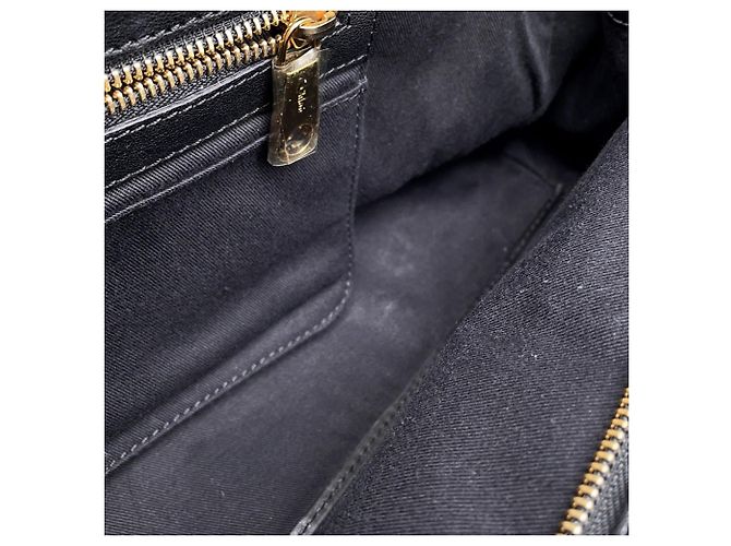 Borsa a mano in pelle Chloé Chloe Alice Marrone Nero - vista 12