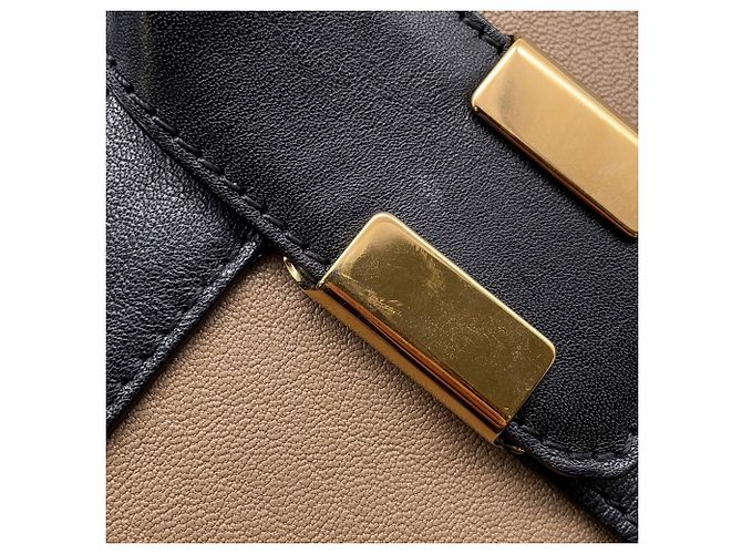 Borsa a mano in pelle Chloé Chloe Alice Marrone Nero - vista 14