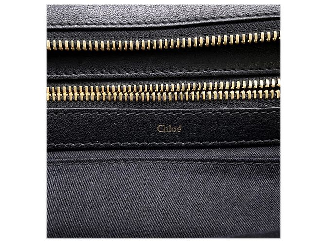 Borsa a mano in pelle Chloé Chloe Alice Marrone Nero - vista 16