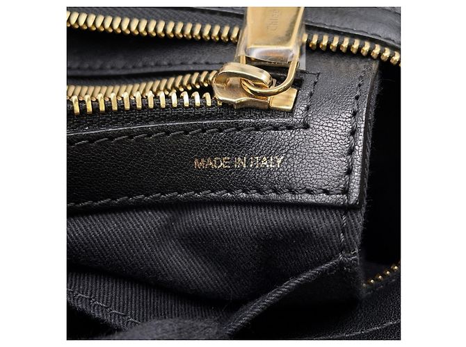 Borsa a mano in pelle Chloé Chloe Alice Marrone Nero - vista 17