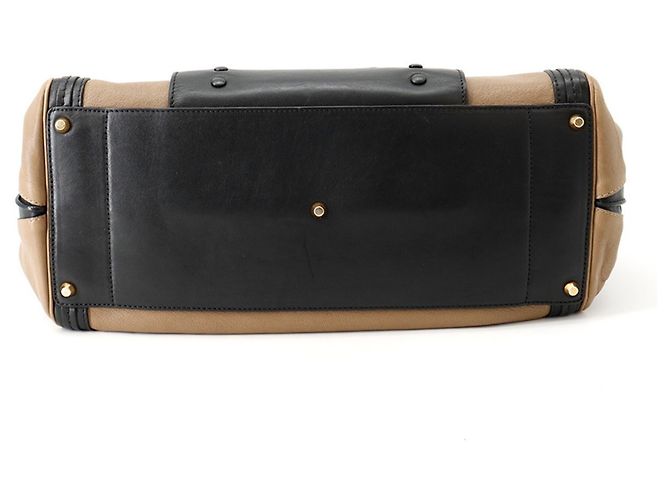 Borsa a mano in pelle Chloé Chloe Alice Marrone Nero - vista 3