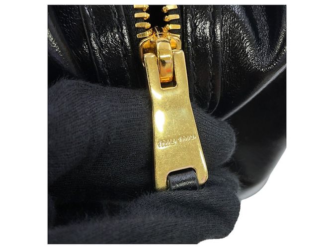 Borsa a mano Miu Miu in pelle nera Nero - vista 12