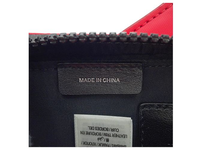 Borsa a tracolla Burberry Nero Bianco Rosso - vista 15