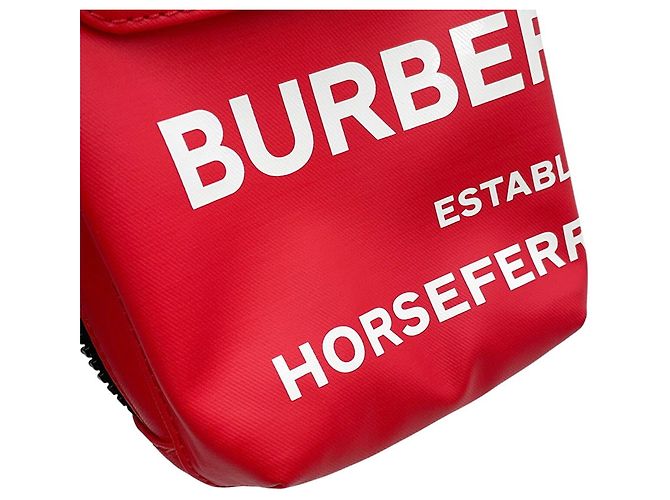 Borsa a tracolla Burberry Nero Bianco Rosso - vista 6