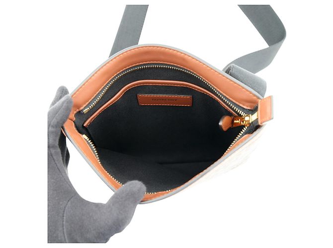 Borsa a tracolla Burberry TB Leather Marrone Nero Beige - vista 5
